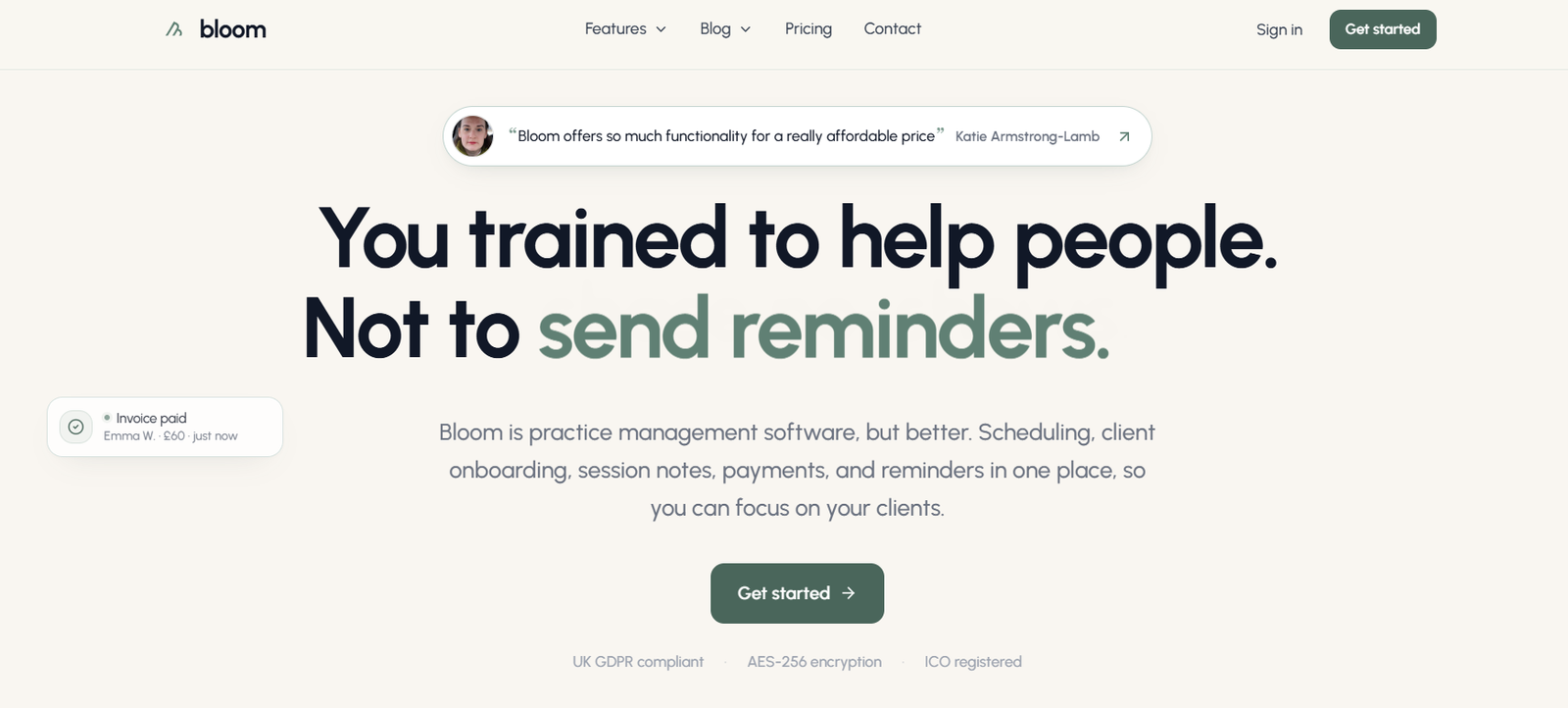 bloom best for uk therapist